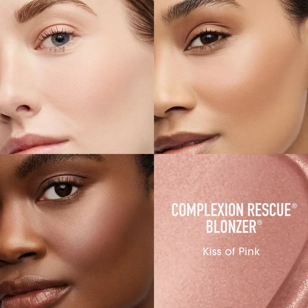 NIB BareMinerals Complexion Rescue Blonzer Blush Kiss Of Pink Bronzing Pink